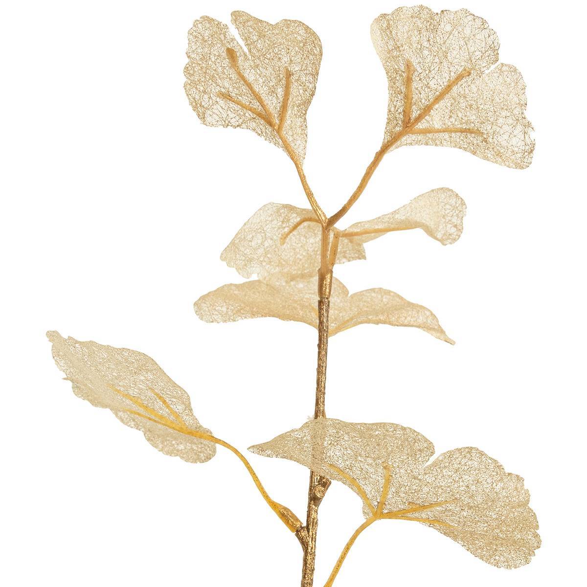 Fééric Lights & Christmas - Branche Ginkgo doré 77cm - Atmosphera Créateur d'intérieur - Imagen 2