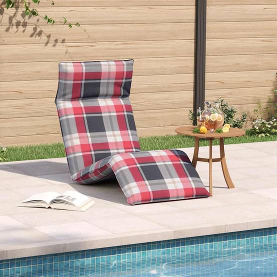 Transat de Jardin Métal Tissu Oxford Plage Extérieur Pliant Inclinable 175x54cm Rouge - ComfortXL Outdoor Living - Image 3