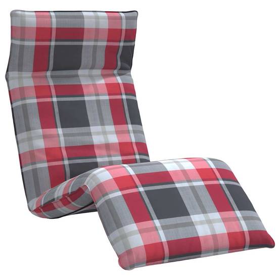 Transat de Jardin Métal Tissu Oxford Plage Extérieur Pliant Inclinable 175x54cm Rouge - ComfortXL Outdoor Living - Image 2