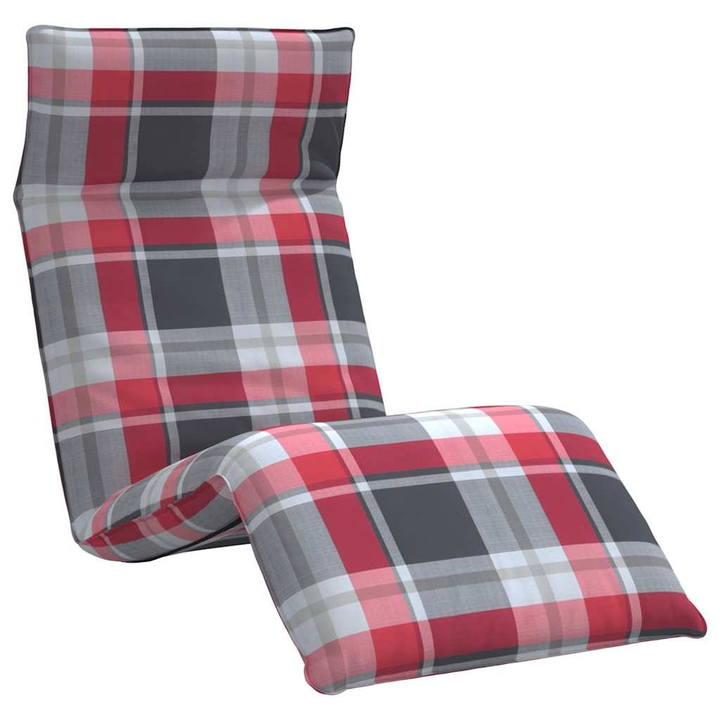 Transat de Jardin Métal Tissu Oxford Plage Extérieur Pliant Inclinable 175x54cm Rouge - ComfortXL Outdoor Living - Image 2