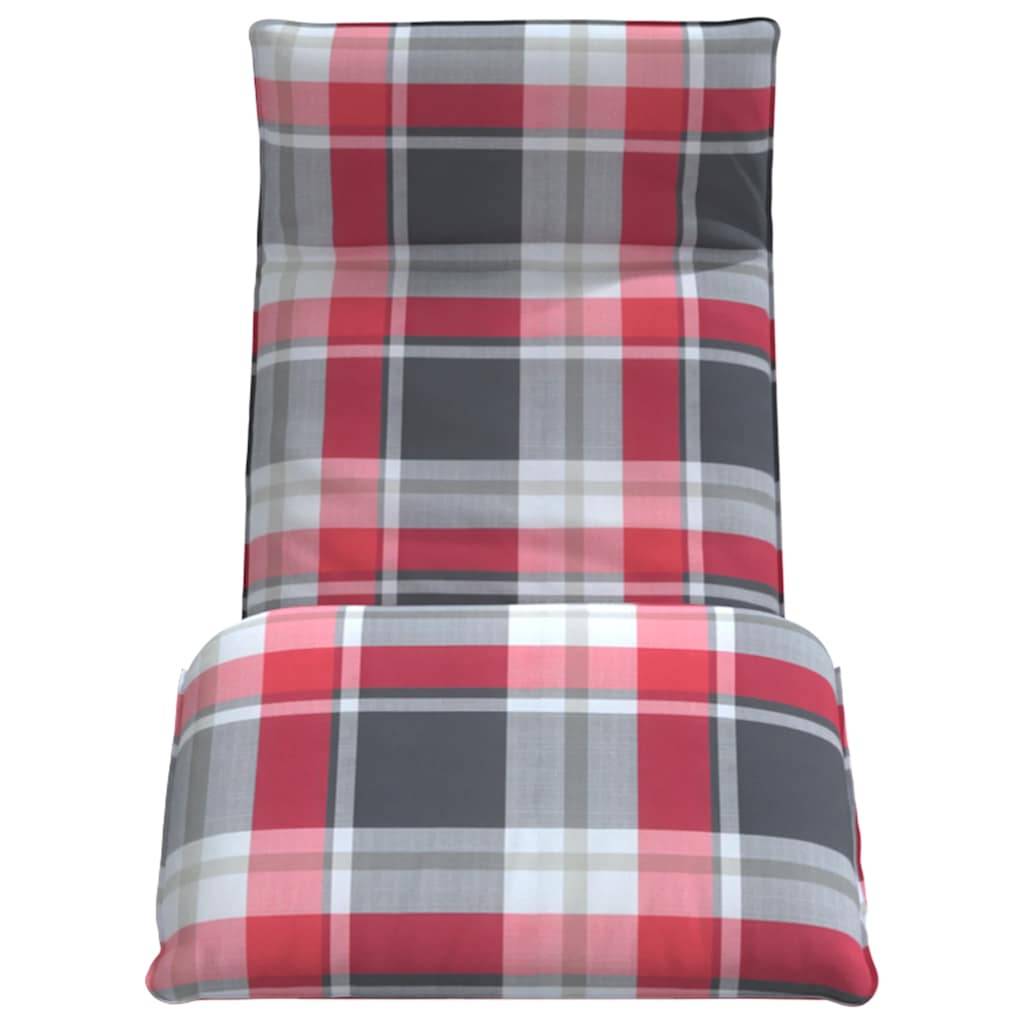 Transat de Jardin Métal Tissu Oxford Plage Extérieur Pliant Inclinable 175x54cm Rouge - ComfortXL Outdoor Living - Image 4
