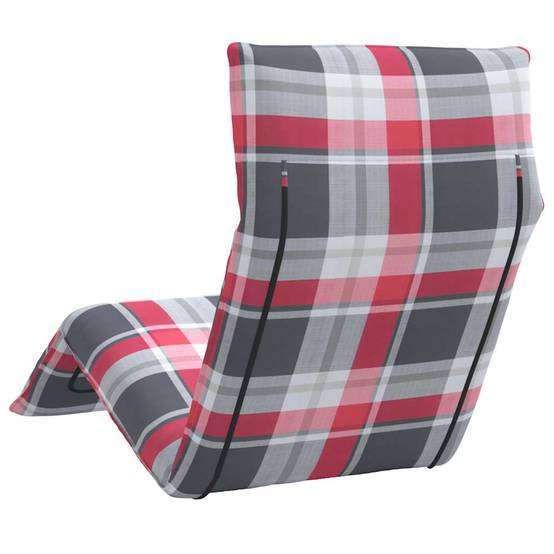 Transat de Jardin Métal Tissu Oxford Plage Extérieur Pliant Inclinable 175x54cm Rouge - ComfortXL Outdoor Living - Image 6