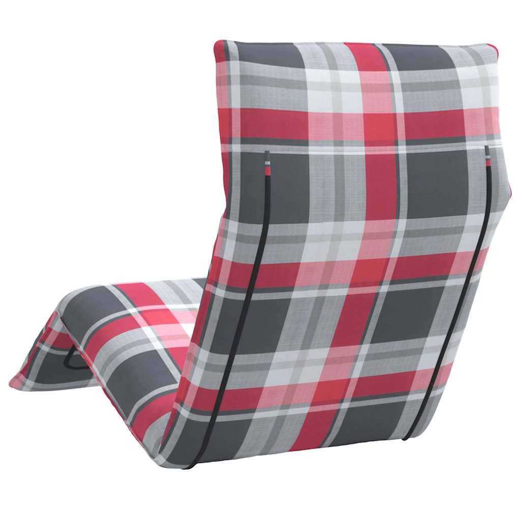 Transat de Jardin Métal Tissu Oxford Plage Extérieur Pliant Inclinable 175x54cm Rouge - ComfortXL Outdoor Living - Image 6