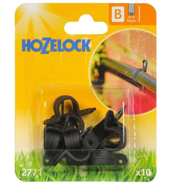 Hozelock - Attache murale en plastique pour tuyau d'alimentation d'irrigation 13mm (x12) HOZELOCK - Imagen 2