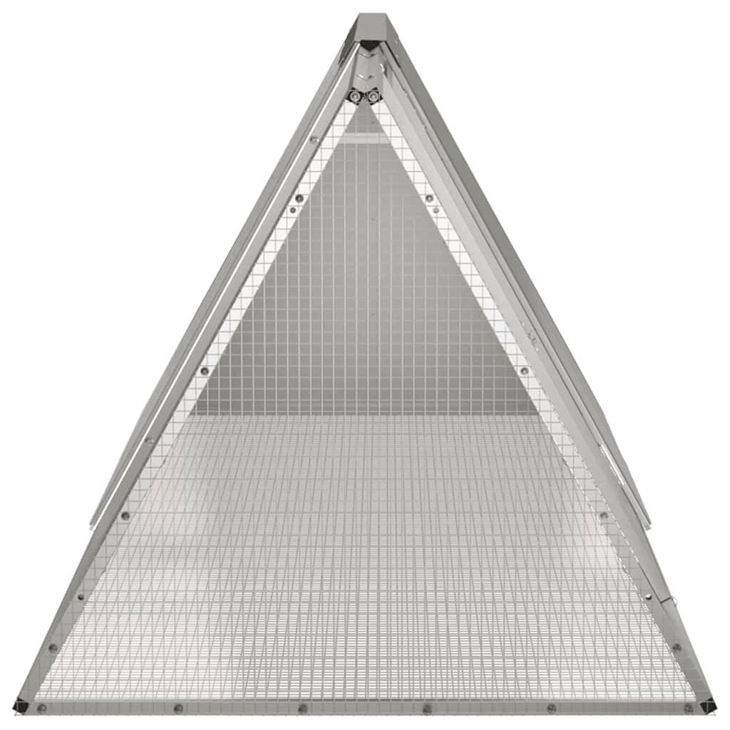 Vidaxl - Cage pour lapin Gris 201,5x80,5x71 cm Acier galvanisé vidaXL 171538 - Image 5