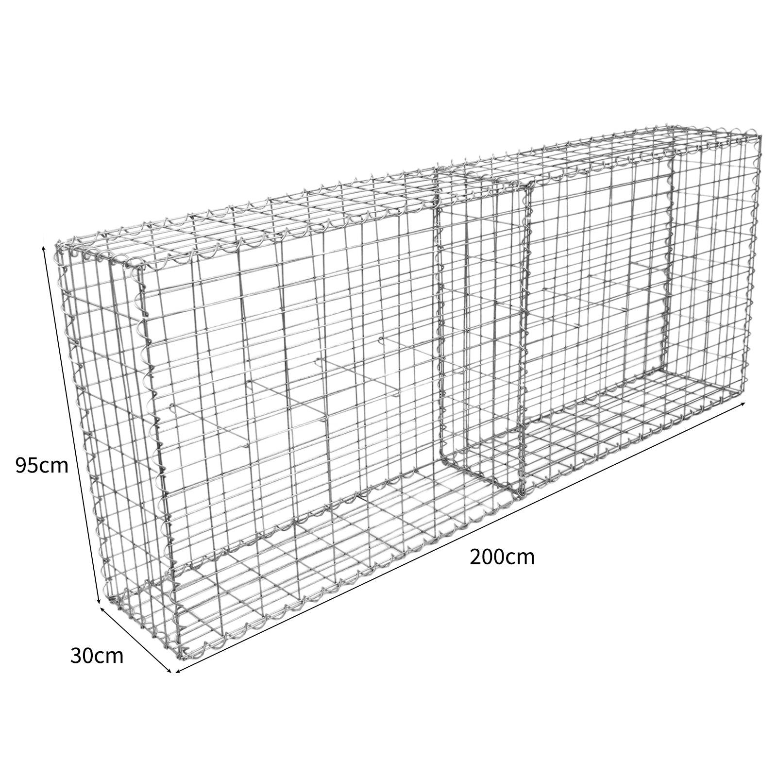 Monstershop - MonsterShop Lot de 4 Paniers de Gabions 100 x 95 x 30cm - Imagen 5