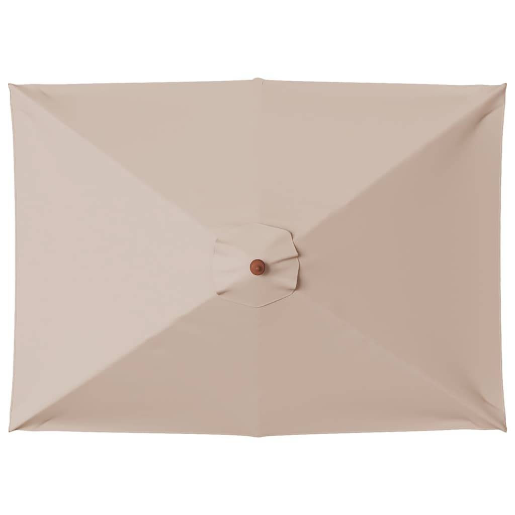 PANGIVO - Parasol extérieur avec mât en bambou, taupe, 150 x 200 x 235 cm - PANGIVO - Image 4