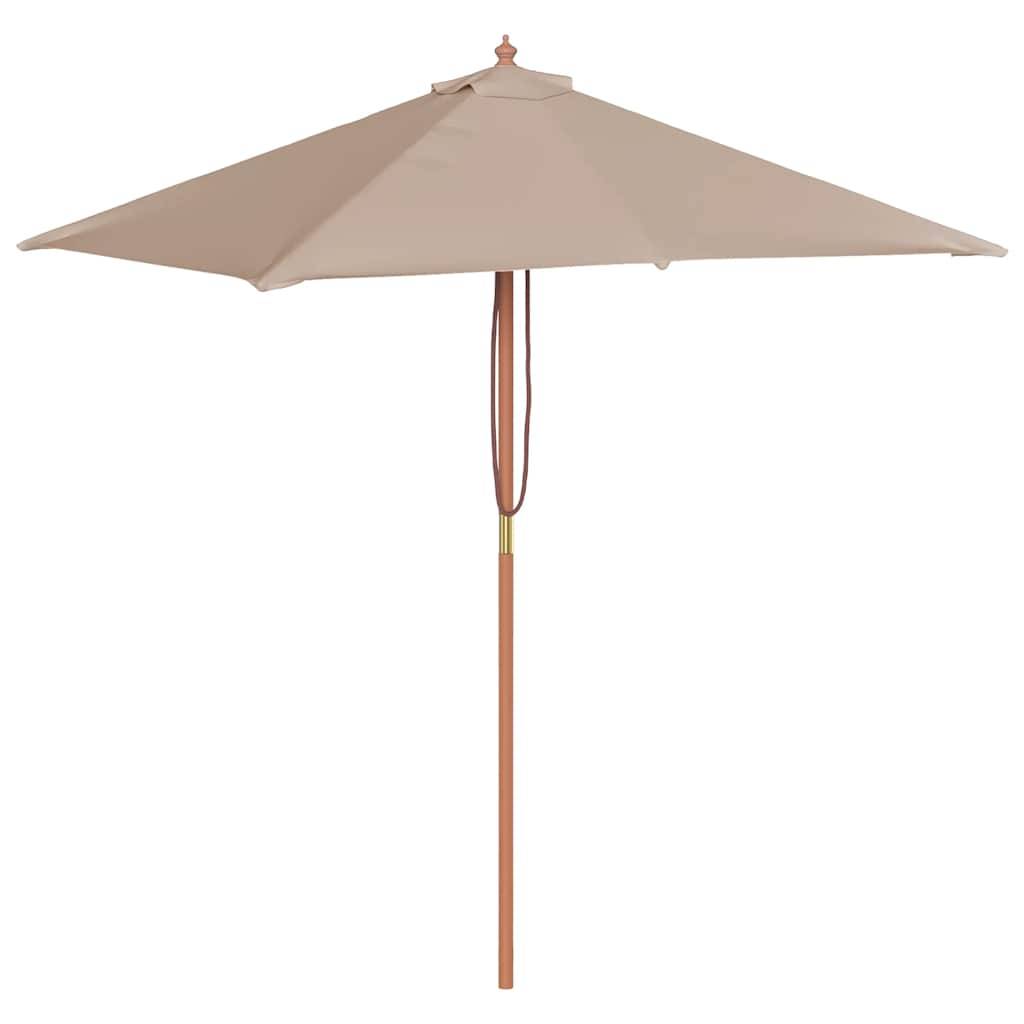 PANGIVO - Parasol extérieur avec mât en bambou, taupe, 150 x 200 x 235 cm - PANGIVO - Image 2