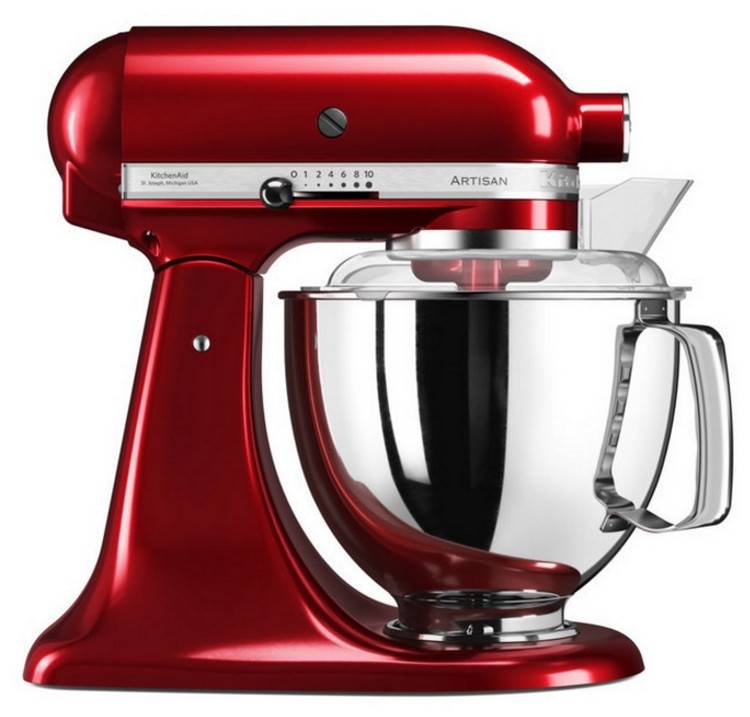 Robot sur socle 4,8l 300w rouge 5KSM175PSECA Kitchenaid