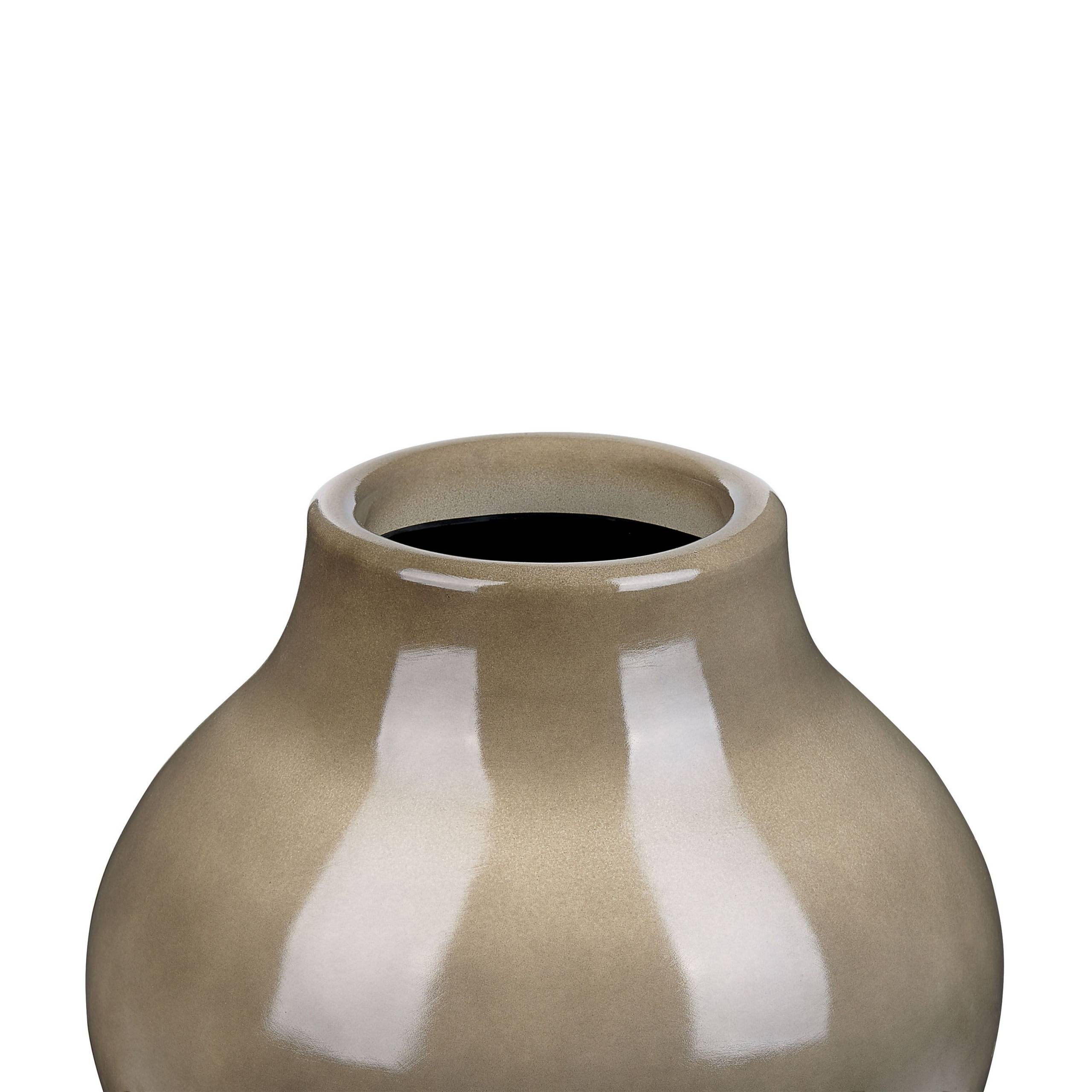 Beliani - Vase à fleurs Terre cuite Taupe MAGAN - 25x25x31- Beliani - Image 5