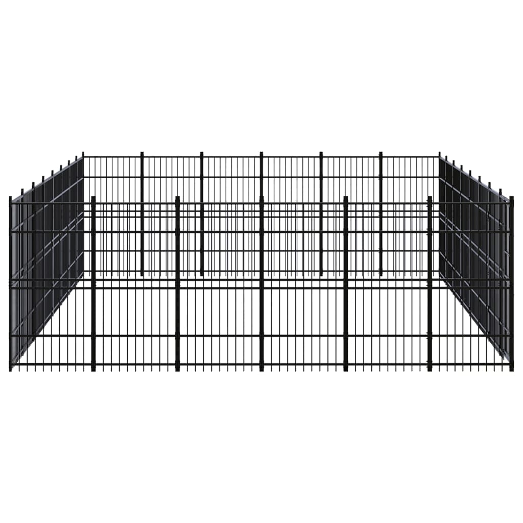 Vidaxl - Chenil D'Extérieur Pour Chiens Acier 44,24 M² - vidaXL - Imagen 3