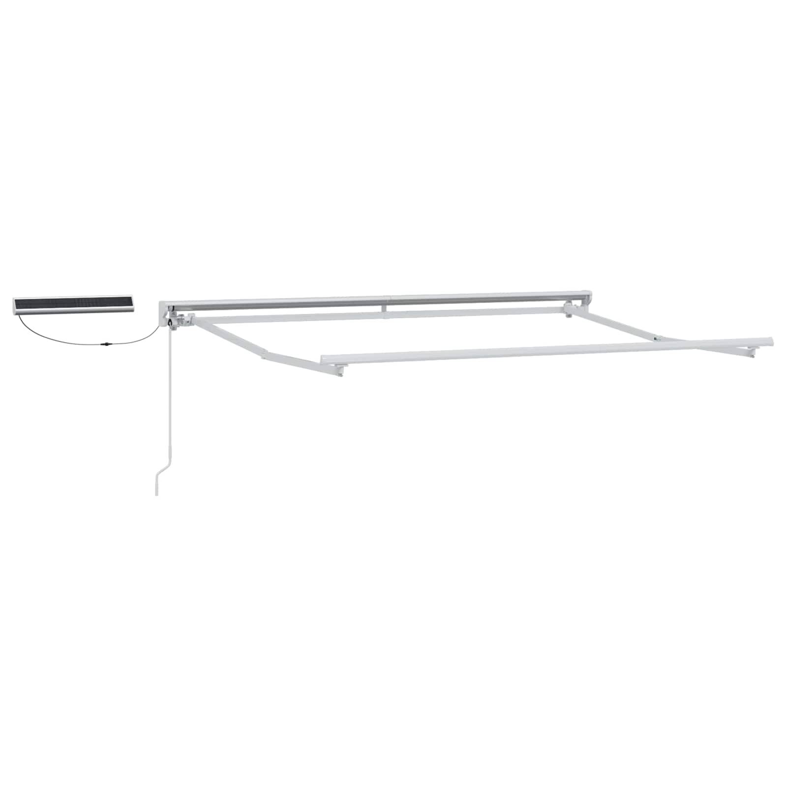 ComfortXL - Store banne électrique rétractable alu terrasse toile anti-UV gris clair blanc 3x2,5m - ComfortXL Outdoor Living - Image 3