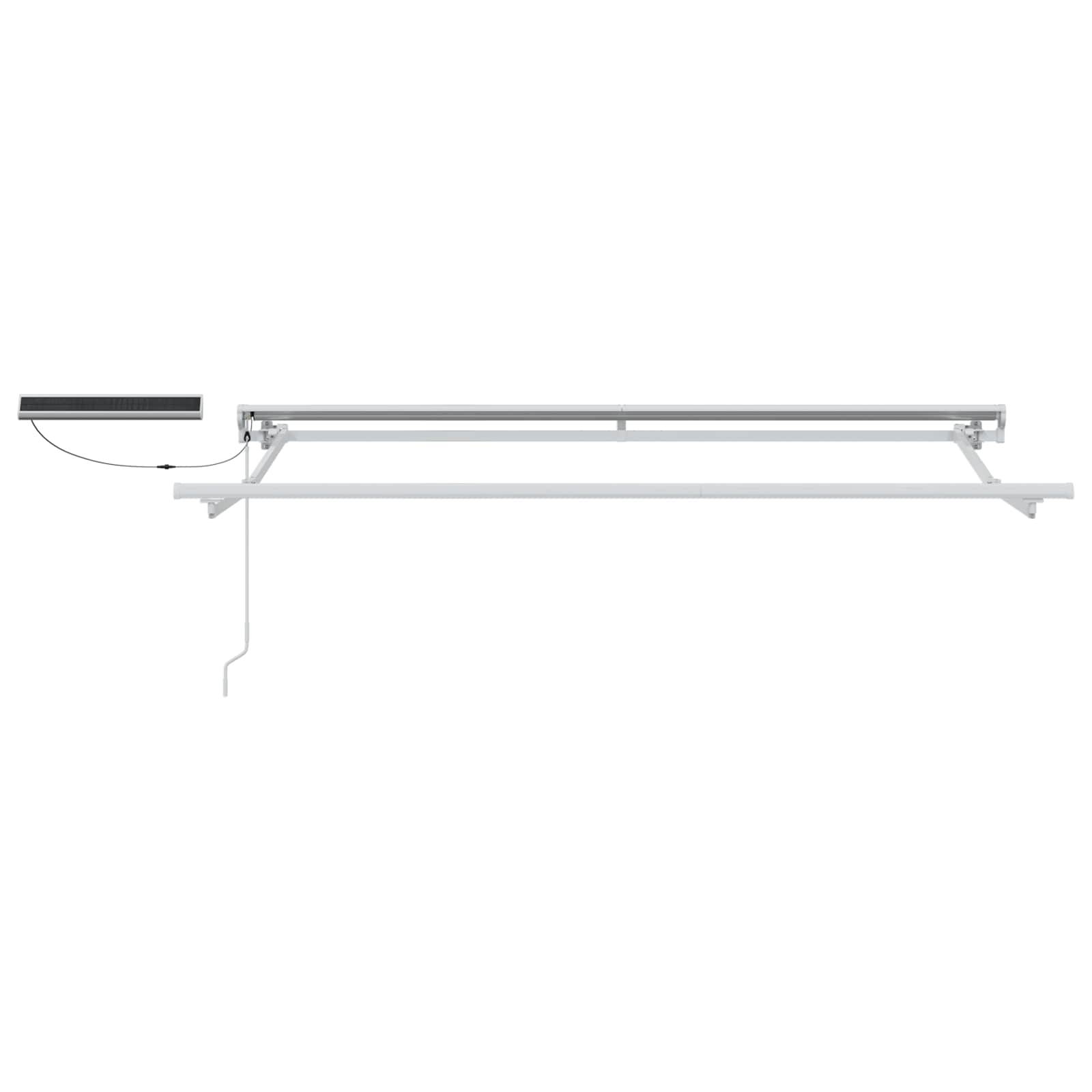 ComfortXL - Store banne électrique rétractable alu terrasse toile anti-UV gris clair blanc 3x2,5m - ComfortXL Outdoor Living - Image 5