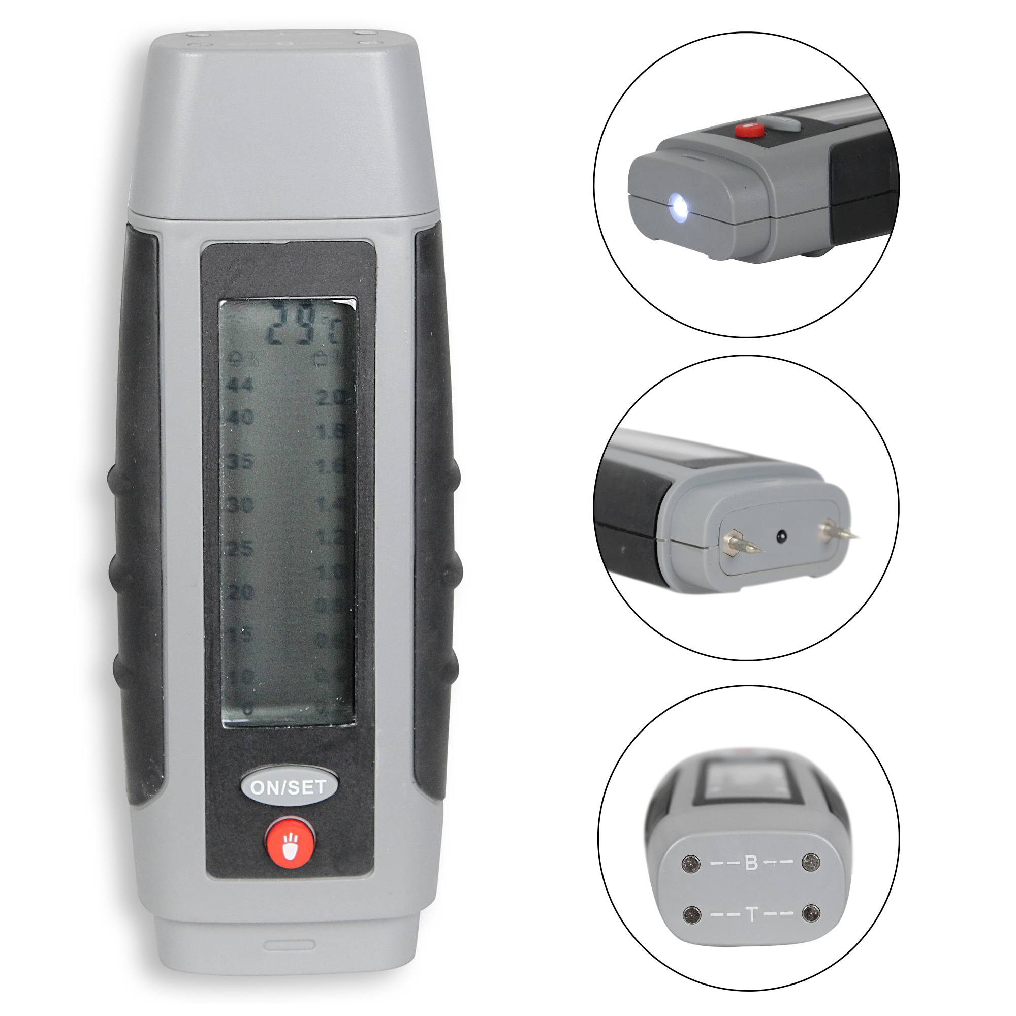 Fishtec - Testeur d'Humidité Digital - Mesure Bois, Plâtre, Béton, Papier - Affichage LCD Double Lecture - Image 8