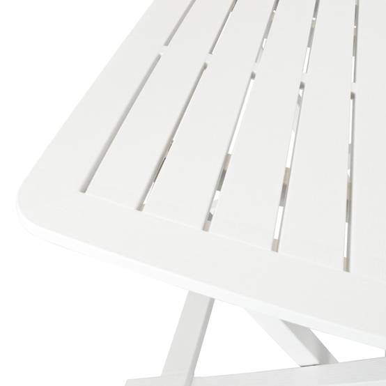 Ensemble de bistro pliable - Salon De Jardin 3 pcs Plastique Blanc MI756 - Image 5