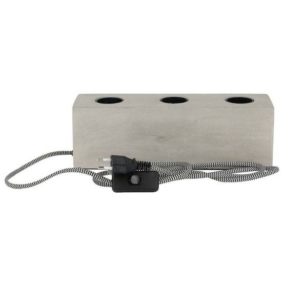 The Home Deco Light - Lampe à poser pour 3 ampoules finition ciment - Image 2