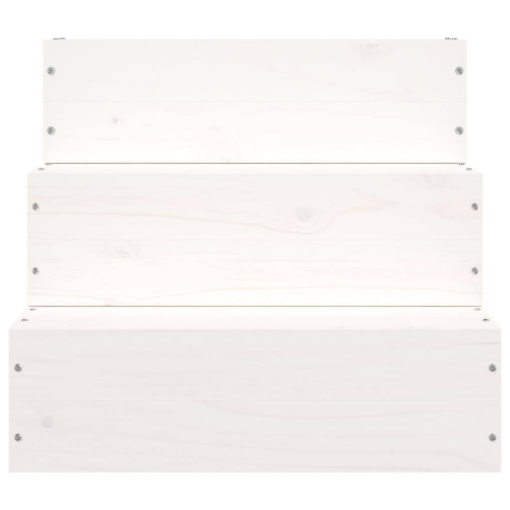 Vidaxl - Escalier pour animaux de compagnie Blanc 40x37,5x35 cm Bois pin vidaXL 822462 - Imagen 8