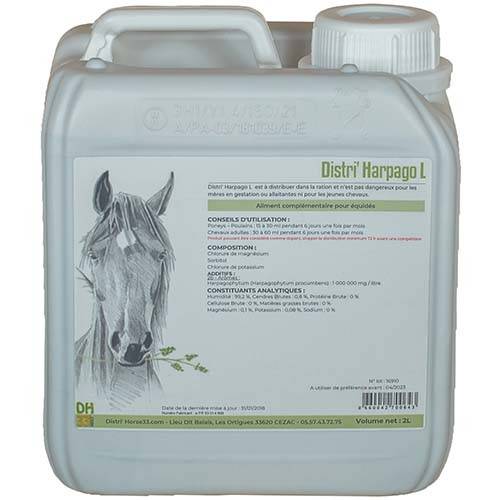 Distri'Harpago Liquide - Arthrose et douleur du cheval - 2L - Distri’Horse33 - Imagen 1