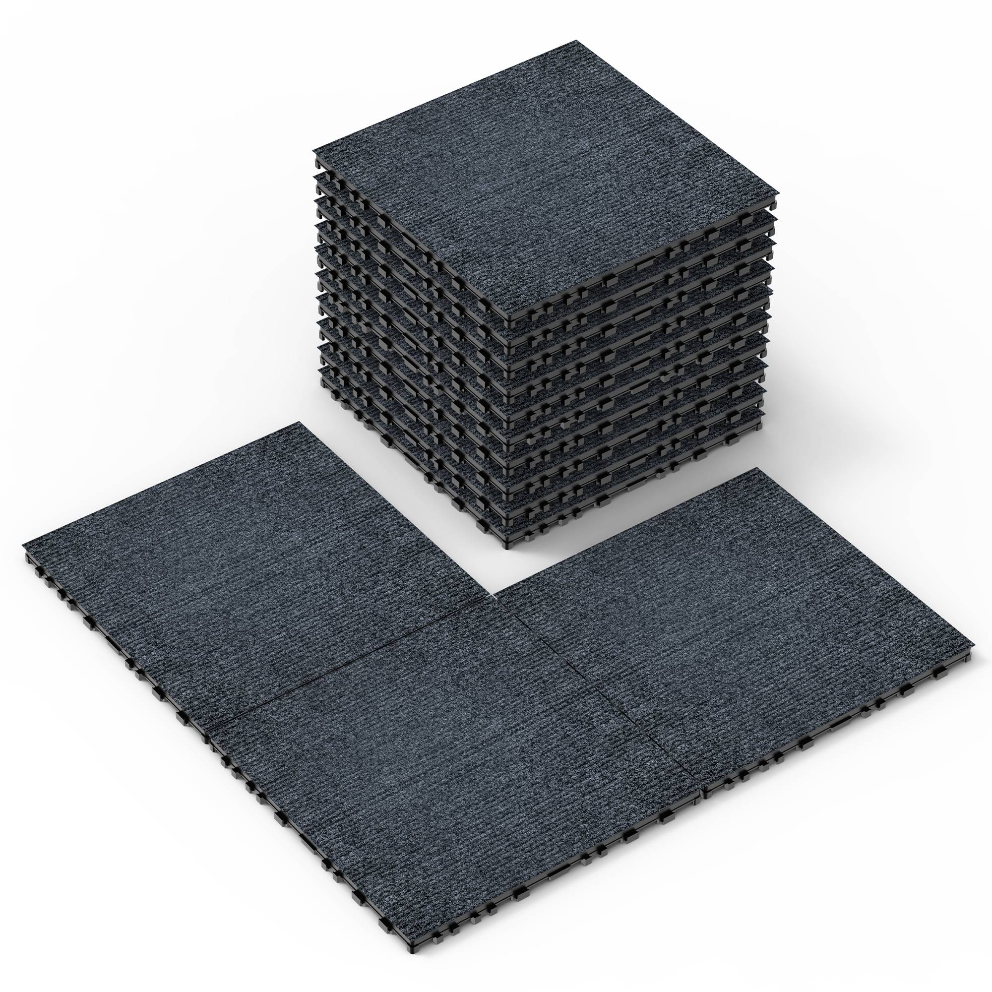 PANGIVO - Dalles de terrasse polypropylènes gris 30 x 30 x 2 cm - PANGIVO - Image 2
