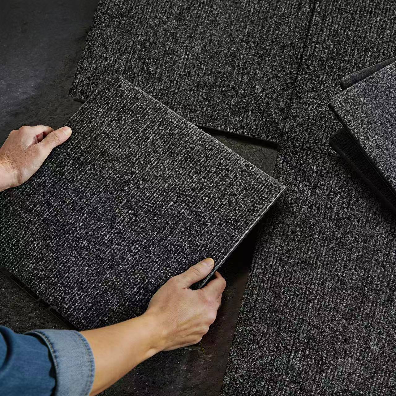 PANGIVO - Dalles de terrasse polypropylènes gris 30 x 30 x 2 cm - PANGIVO