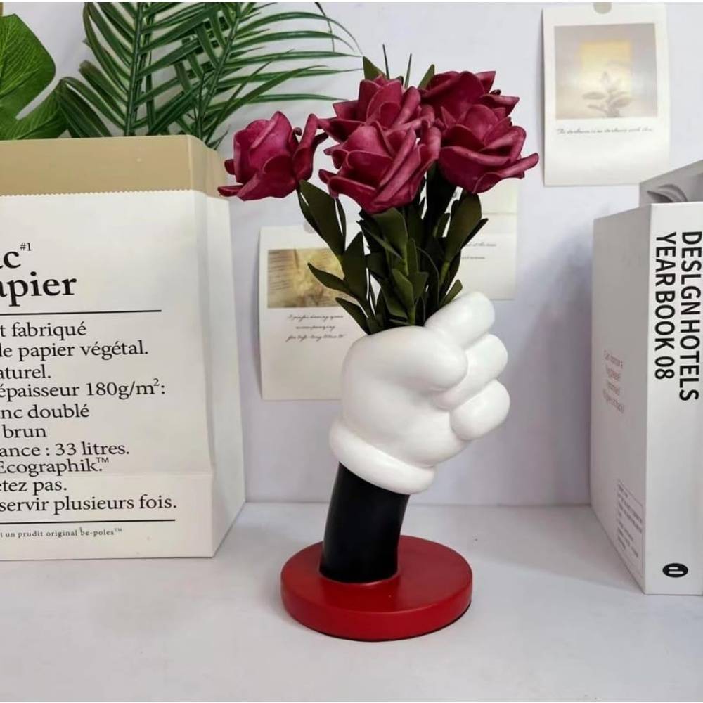Vase- figurine Mickey Mouse en résine 17 cm - Décoration créative - Living123 - Image 4