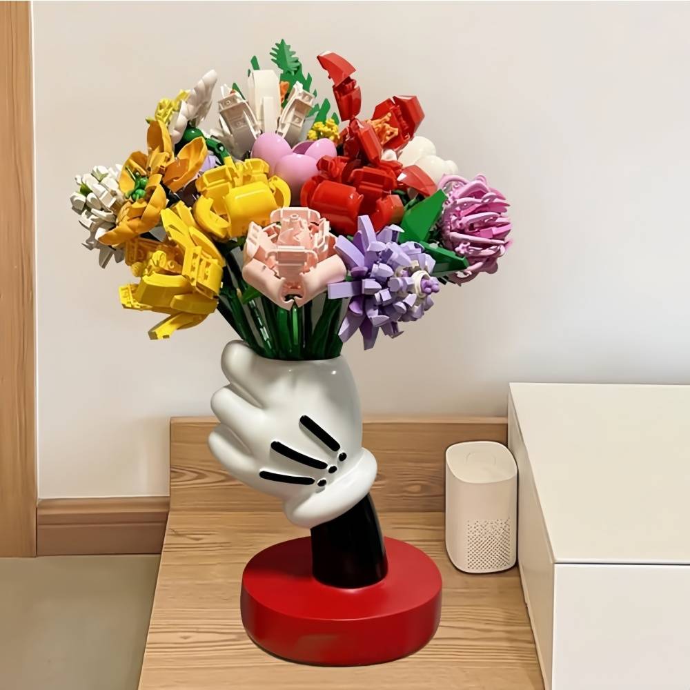 Vase- figurine Mickey Mouse en résine 17 cm - Décoration créative - Living123 - Image 3