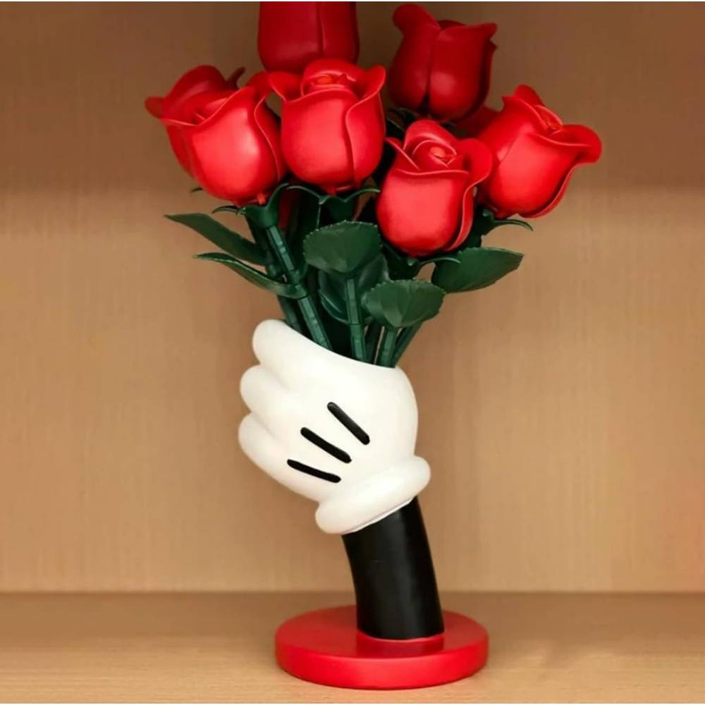 Vase- figurine Mickey Mouse en résine 17 cm - Décoration créative - Living123 - Image 5