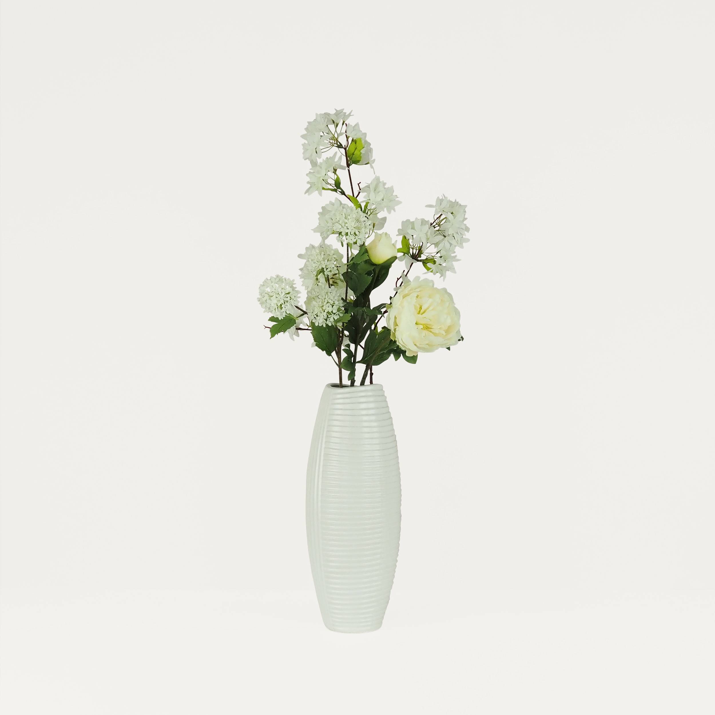 Ligne Deco - Jasmin artificiel en tige blanc 100cm lot de 2 Ligne Déco - Image 3
