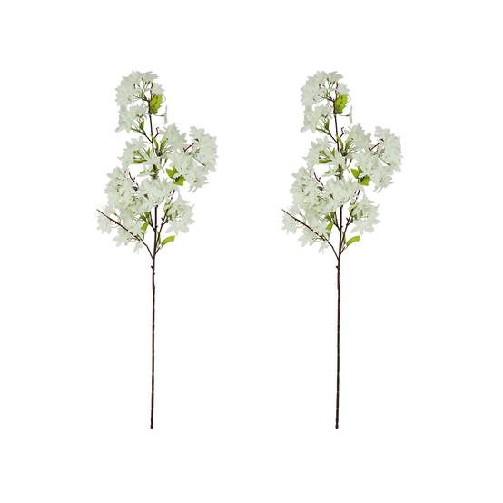 Ligne Deco - Jasmin artificiel en tige blanc 100cm lot de 2 Ligne Déco - Image 2