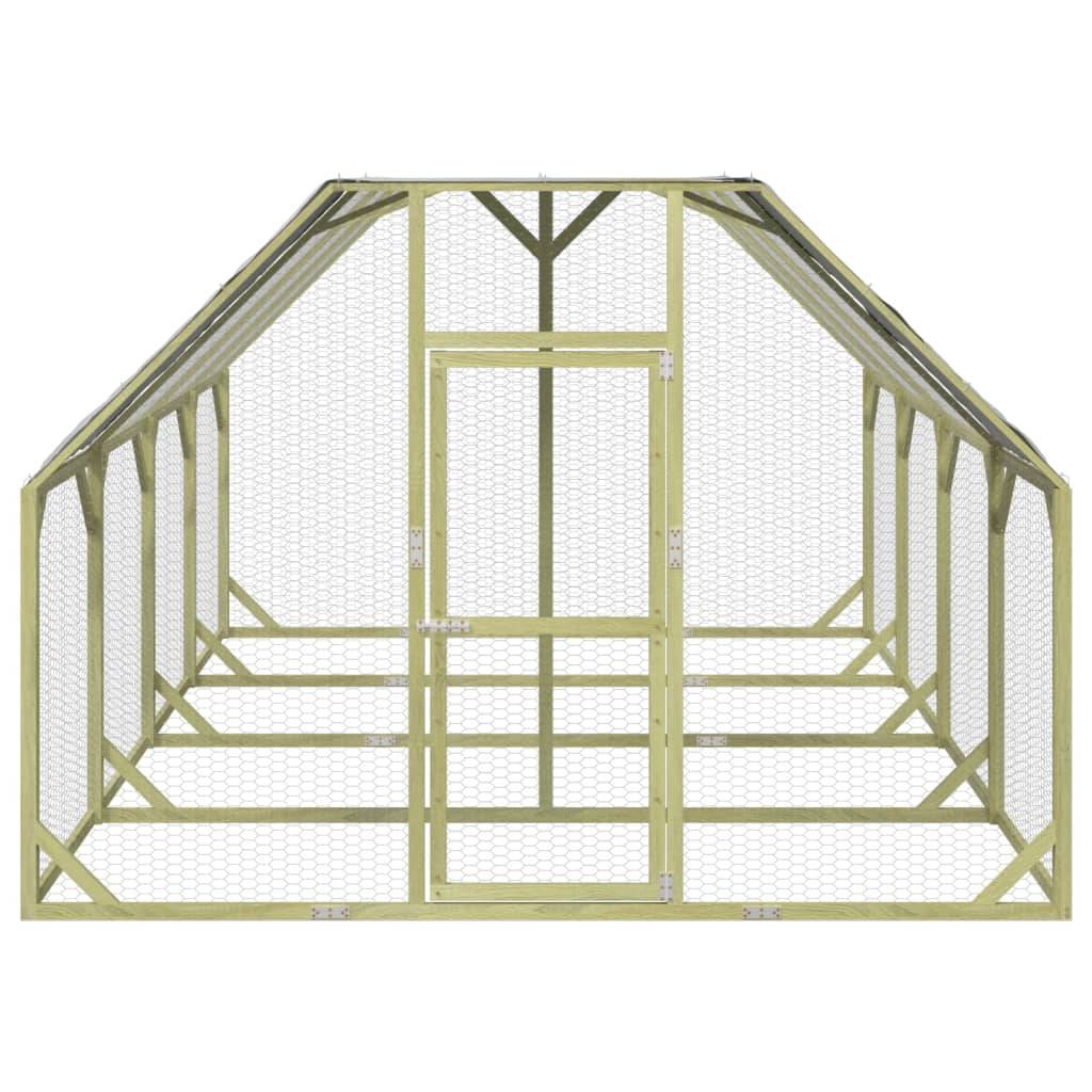 Vidaxl - Poulailler 268x400x190 cm Bois de pin massif imprégné vidaXL 3102990 - Imagen 8