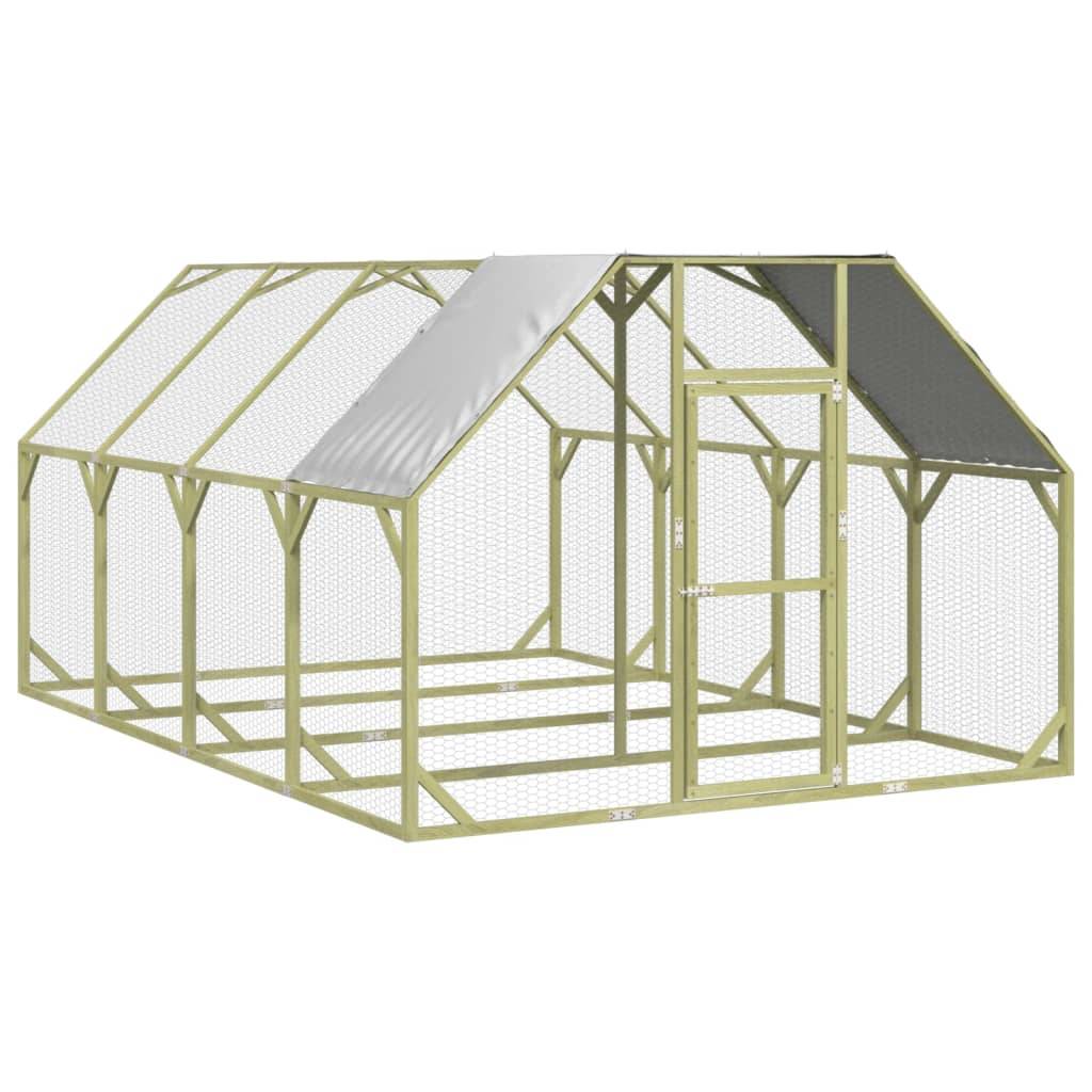 Vidaxl - Poulailler 268x400x190 cm Bois de pin massif imprégné vidaXL 3102990 - Imagen 2