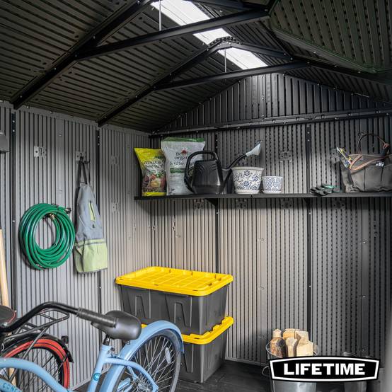 Lifetime - Abri de jardin résine 7.58m2 (3.56x2.13m) side entry LIFETIME #60430U - Image 4