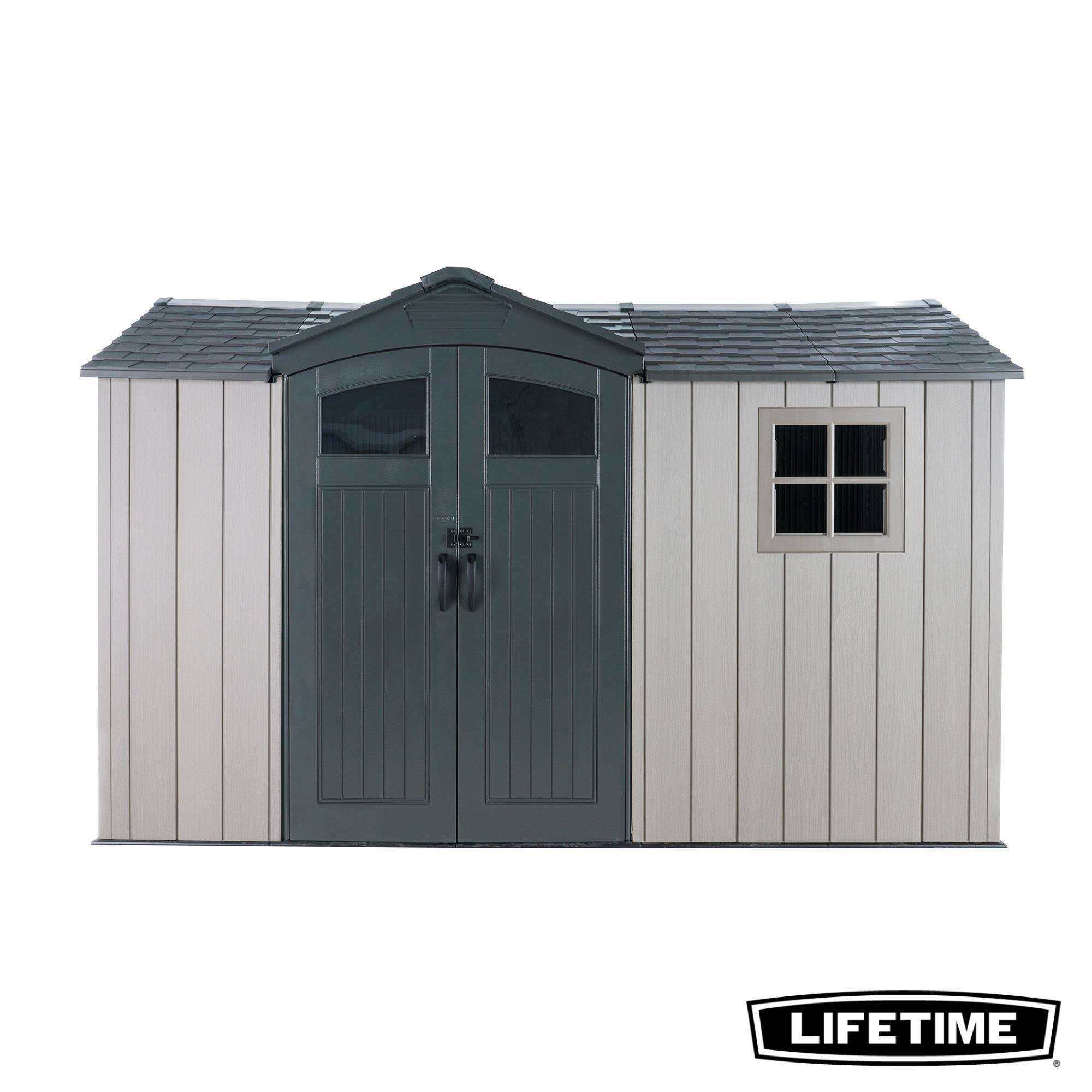 Lifetime - Abri de jardin résine 7.58m2 (3.56x2.13m) side entry LIFETIME #60430U