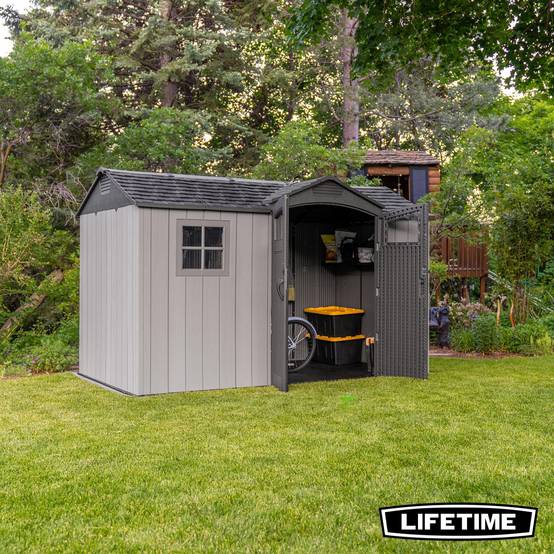 Lifetime - Abri de jardin résine 7.58m2 (3.56x2.13m) side entry LIFETIME #60430U - Image 7