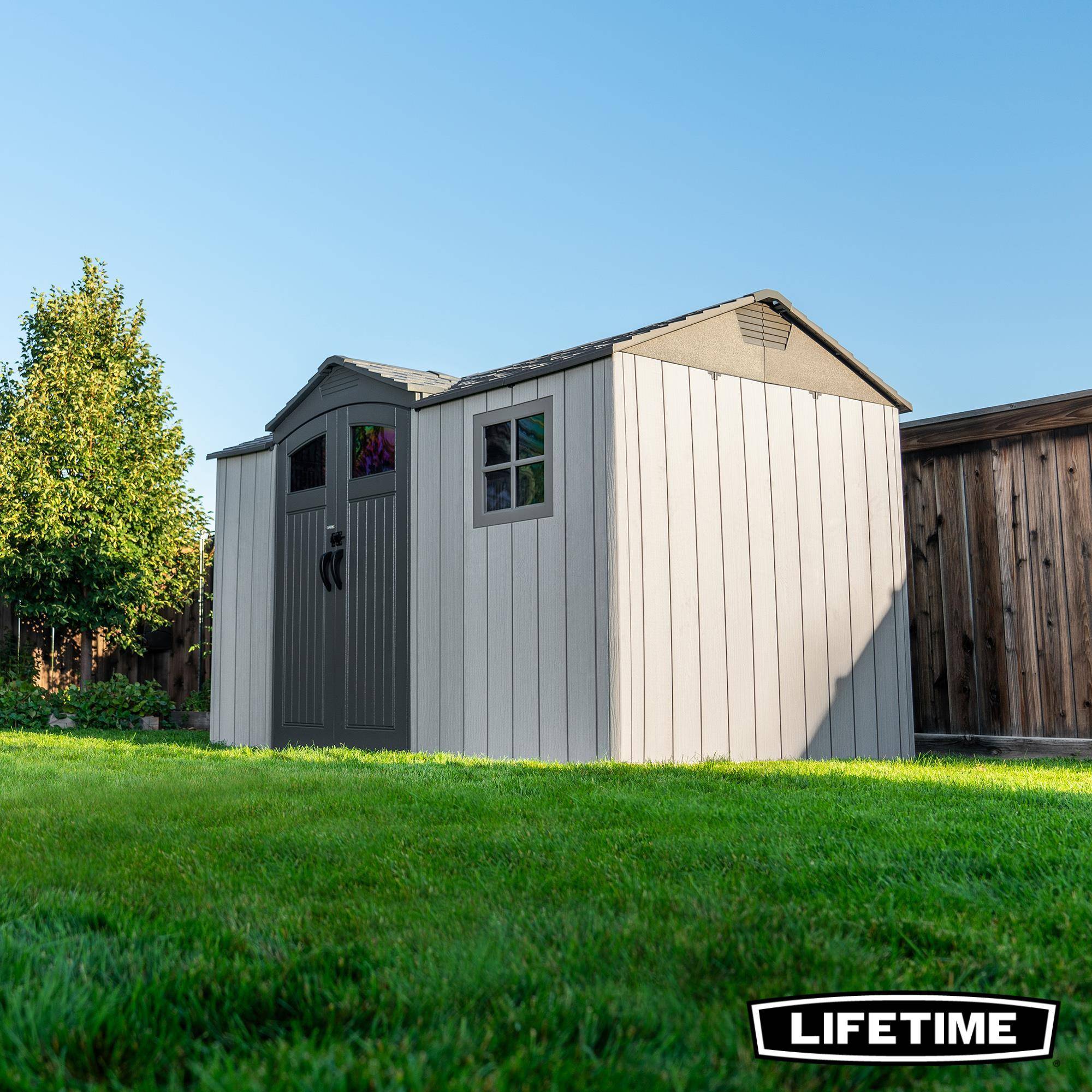 Lifetime - Abri de jardin résine 7.58m2 (3.56x2.13m) side entry LIFETIME #60430U - Image 3
