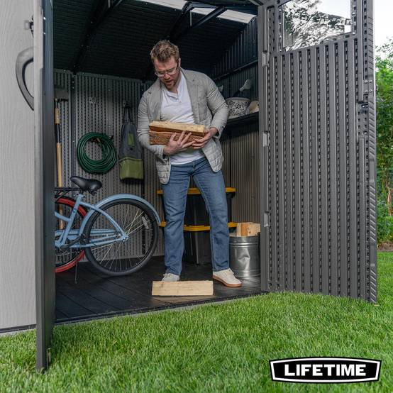 Lifetime - Abri de jardin résine 7.58m2 (3.56x2.13m) side entry LIFETIME #60430U - Image 6