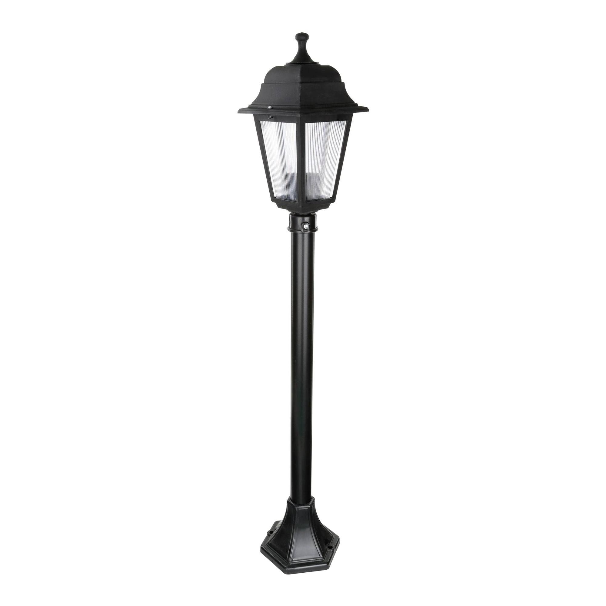 Helloshop26 - Lampadaire lampe lumière luminaire extérieur 100 cm E27 noir - Imagen 2