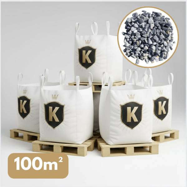 Galet gris bleu 15/25 mm – Pack 5 Big Bag +/- 1,5T – 100 m² - Image 1
