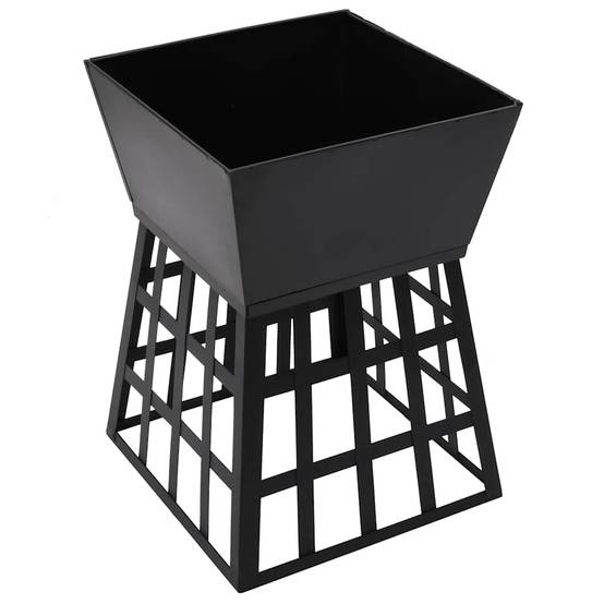 Brasero Barbecue 2-en-1 Acier pour Jardin Foyer Extérieur Compact avec Grille 34x34x48 cm - ComfortXL Outdoor Living - Image 6