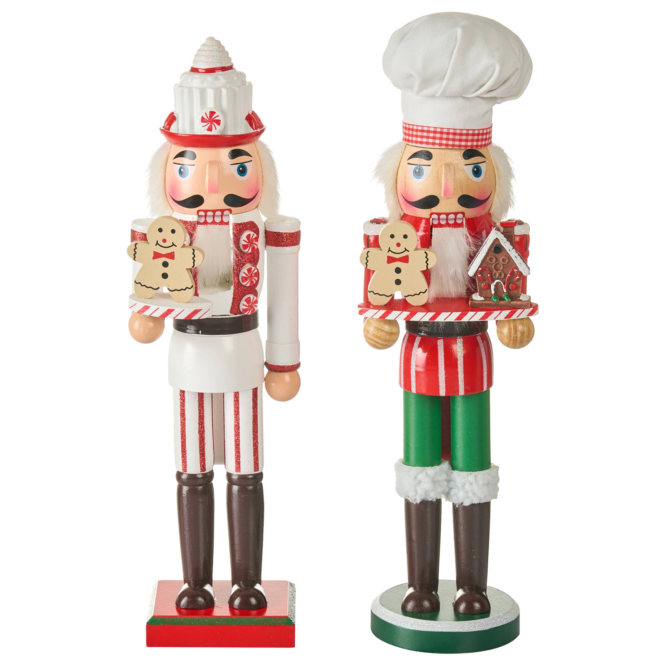 Beliani - Accessoire Décoratif Bois de pin Rouge/blanc BODSJON - 9x9x35- Beliani - Image 4
