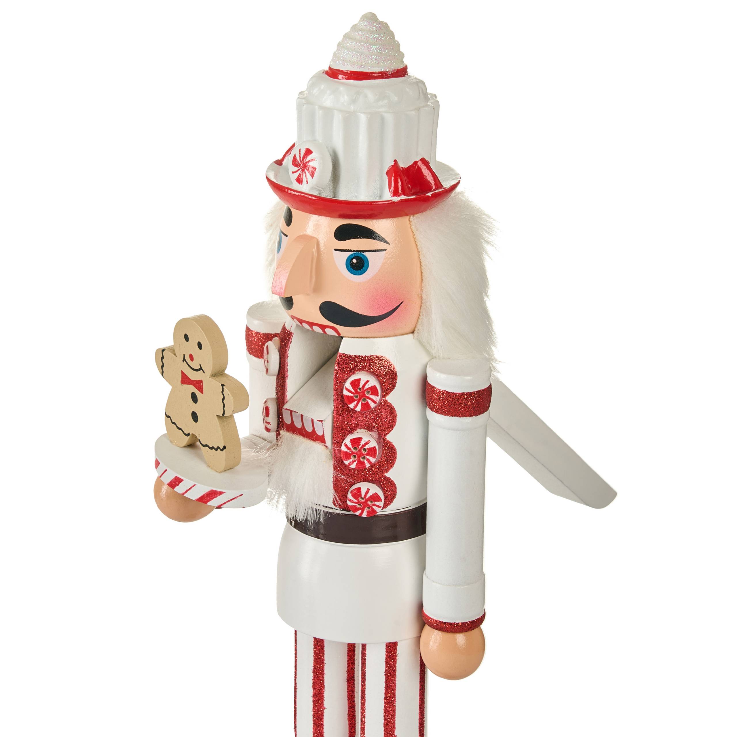 Beliani - Accessoire Décoratif Bois de pin Rouge/blanc BODSJON - 9x9x35- Beliani - Image 6
