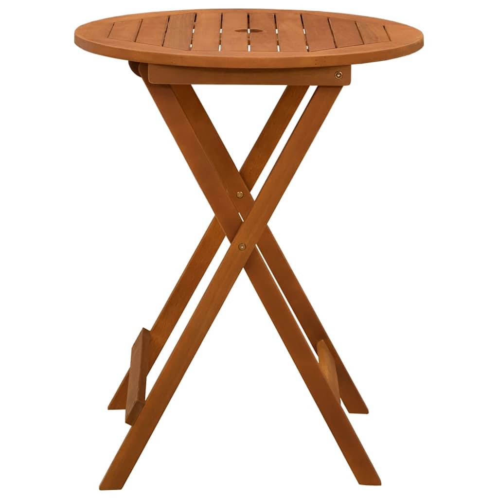 PANGIVO - Table de jardin pliable bois d'eucalyptus solide Ø60 x 60 x 75 cm - PANGIVO - Image 4