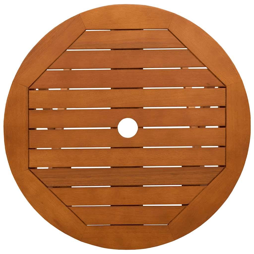PANGIVO - Table de jardin pliable bois d'eucalyptus solide Ø60 x 60 x 75 cm - PANGIVO - Image 5
