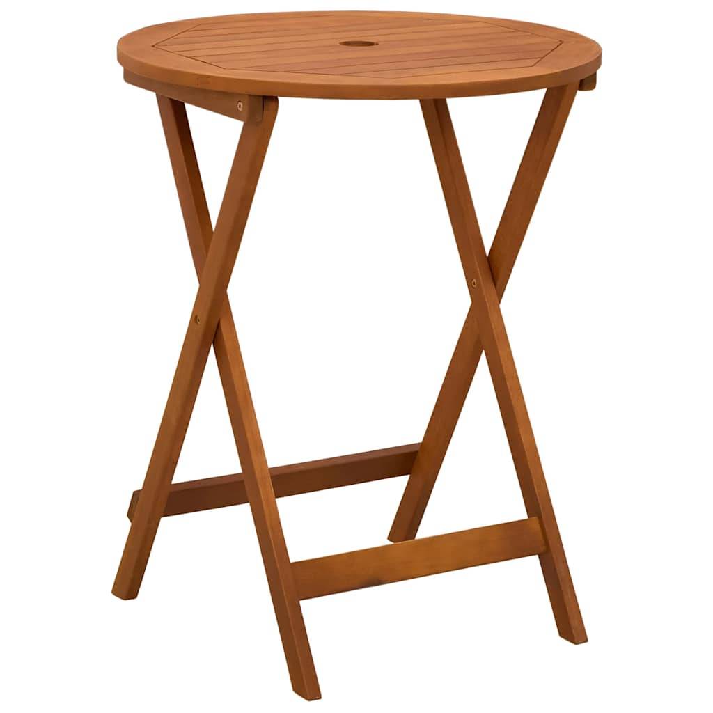 PANGIVO - Table de jardin pliable bois d'eucalyptus solide Ø60 x 60 x 75 cm - PANGIVO - Image 2