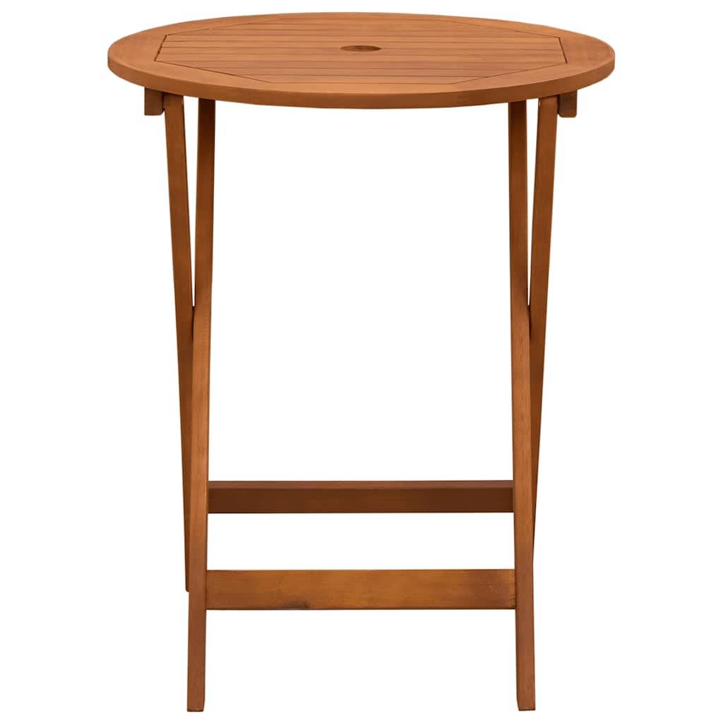 PANGIVO - Table de jardin pliable bois d'eucalyptus solide Ø60 x 60 x 75 cm - PANGIVO - Image 3
