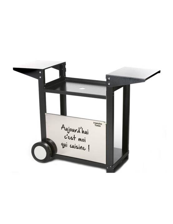 Desserte plancha epoxy avec inscription