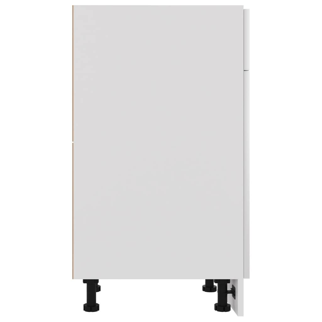 Vidaxl - Armoire de plancher à tiroir Blanc brillant Bois d'ingénierie - vidaXL - Imagen 5