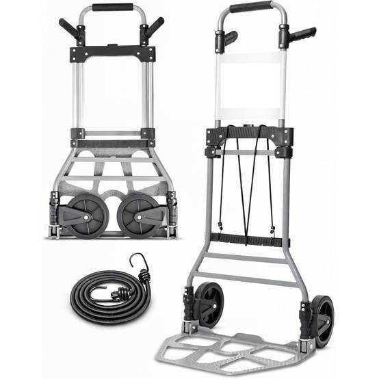 Diable pliable Chariot de transport charge max.150kg pliable grande capacité de charge - Image 1
