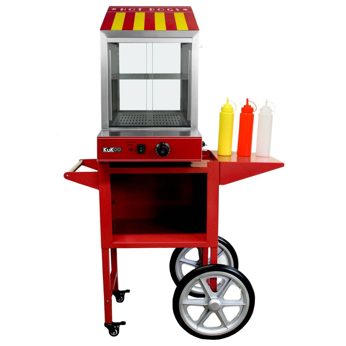 Kukoo - KuKoo Cuiseur vapeur pour Hot Dog avec Chariot assorti - Imagen 1