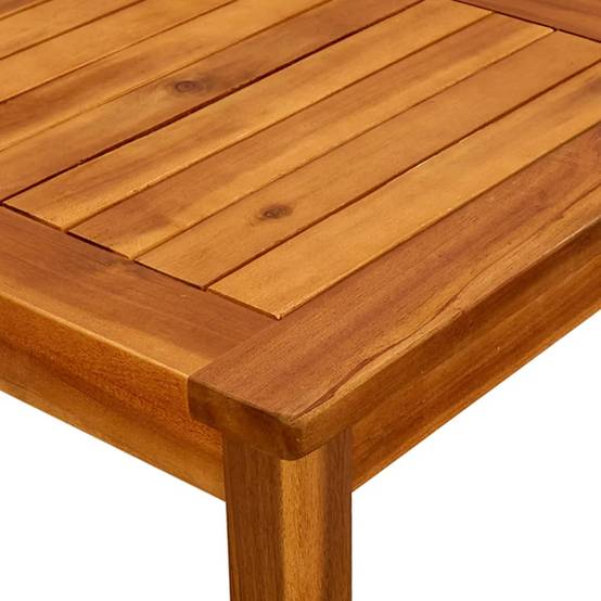 ComfortXL - Petite Table Basse Carrée de Jardin 45cm en Bois d'Acacia Massif Huilé à Lattes – ComfortXL Outdoor Living - Image 6